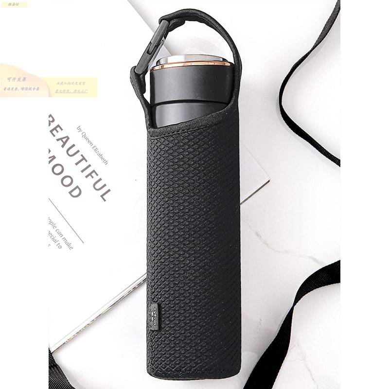 通用随行杯套防烫摔保护套保温水杯玻璃杯手提布袋可斜挎背带通用