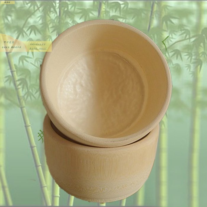 成人竹碗天然纯手工家用儿童吃饭防摔竹筒碗无漆复古小孩大号木碗