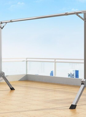 简易挂晾衣架落地伸缩凉衣杆家用折34533叠凉衣服卧室宿晒舍阳台