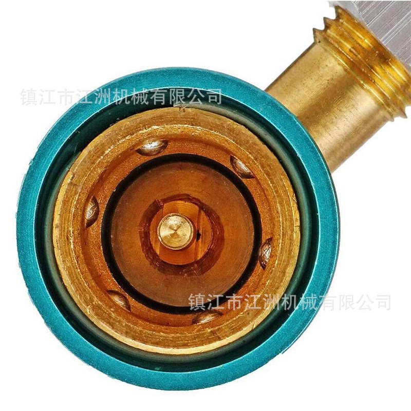 r12r22转换r13o4a快速接口1234yf低压转换头螺纹转快插蓝色接头