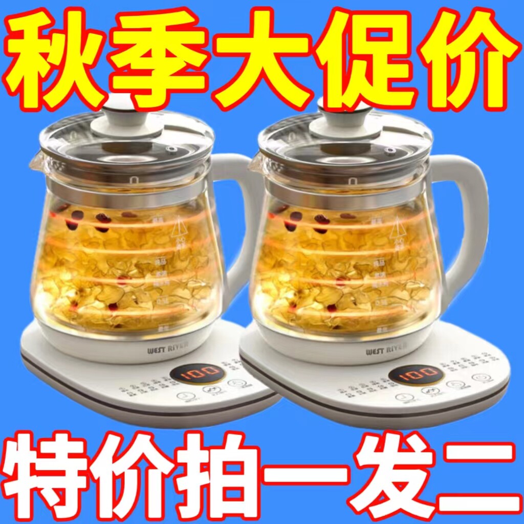智能养生壶家用多功能泡茶煎药壶全自动玻璃加厚煮茶烧水壶电煮锅