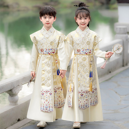 儿童汉服男童女童高端帅气国学服