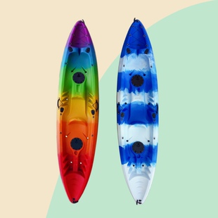 辰星CX双人皮划艇三人划船钓鱼船漂流船卡亚克路亚艇独木舟海洋舟