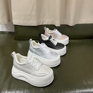 娃娃鞋 休闲厚底内增高小个子女鞋 二代 2025时尚 9355 增高9CM