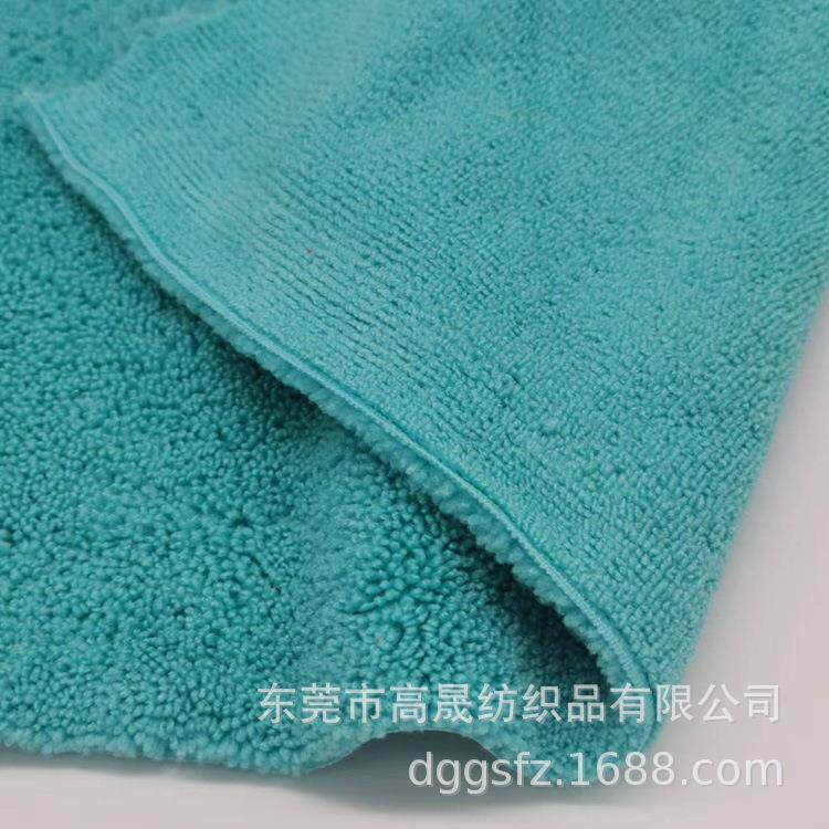 超细纤维长短毛毛巾布 经编强吸水高低毛擦车巾干发帽毛巾布面料