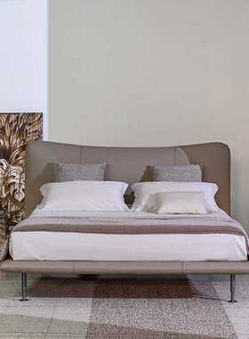 BAIA拜尔床主卧高端大气现代简约卧室意式极简双人床头层真皮大床