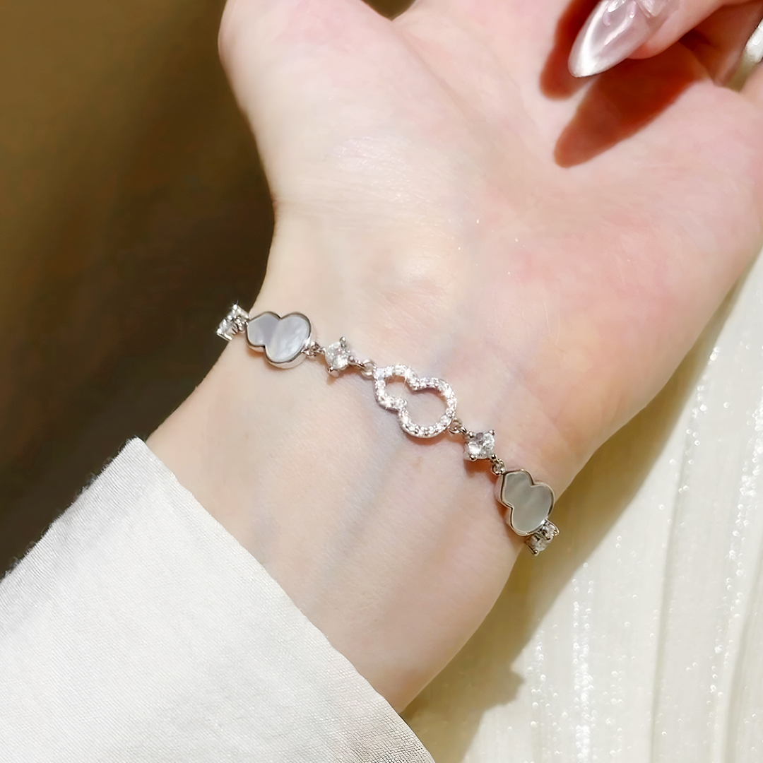 手鏈女生純銀葫蘆禮盒新中式首飾