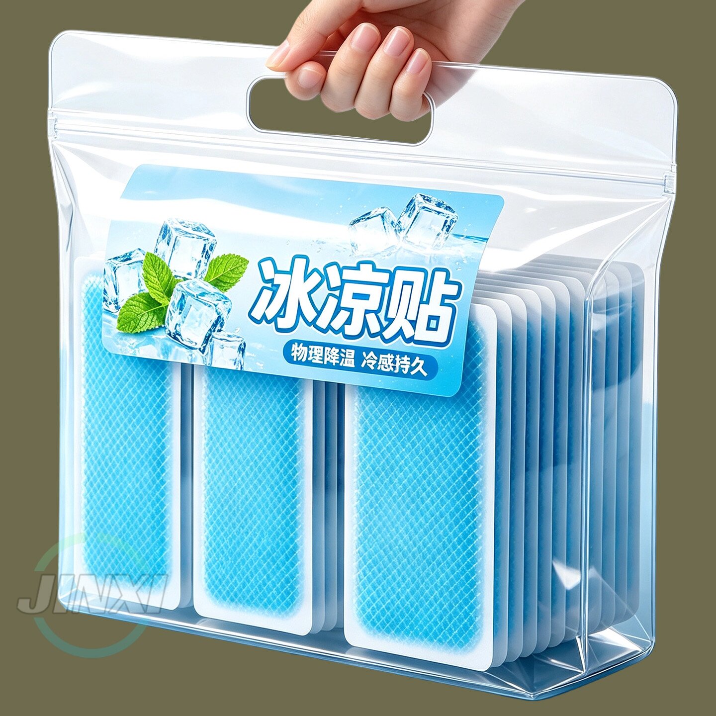 不黏肤贴合不漏胶快速降温冰贴