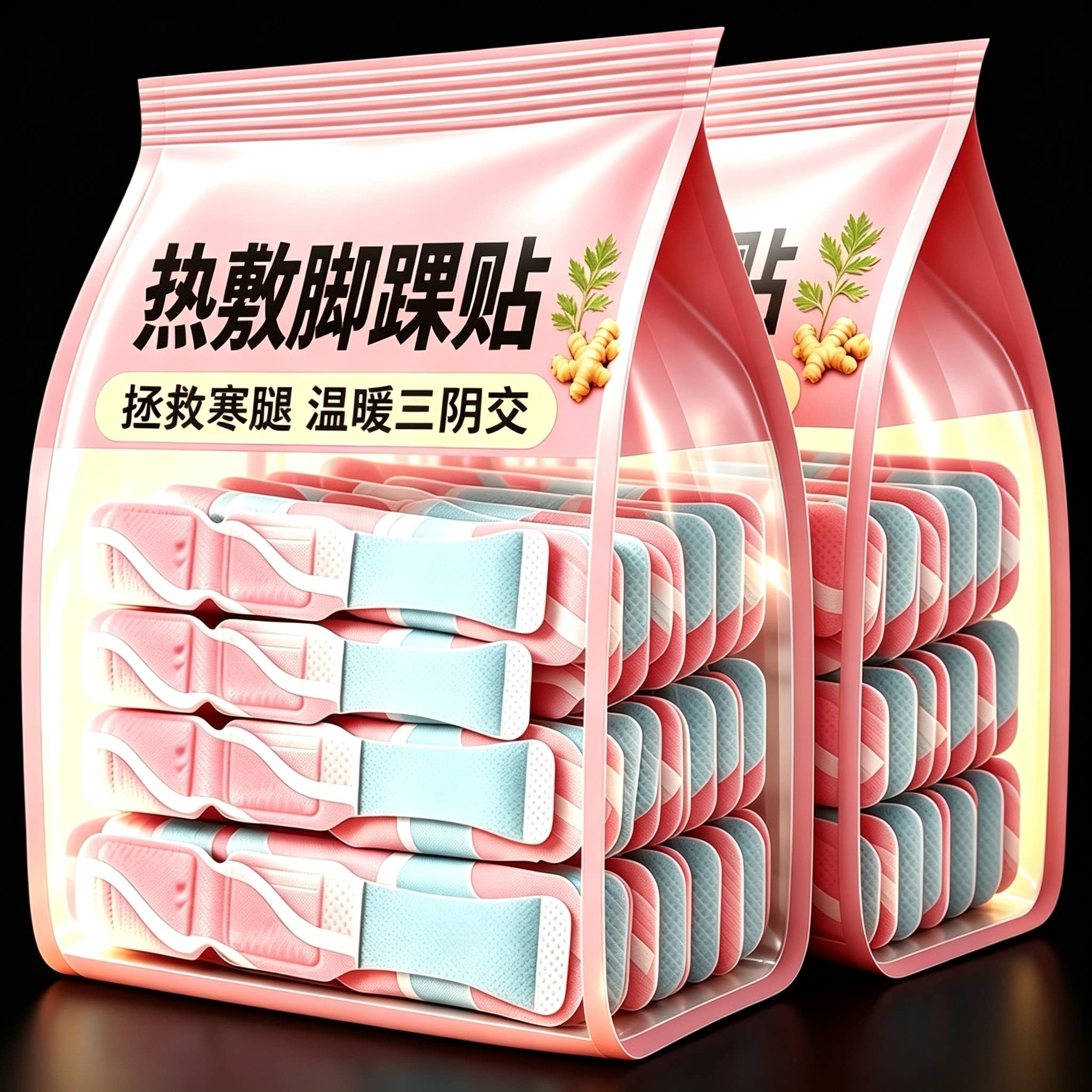 两发热部-三阴交穴位脚踝贴