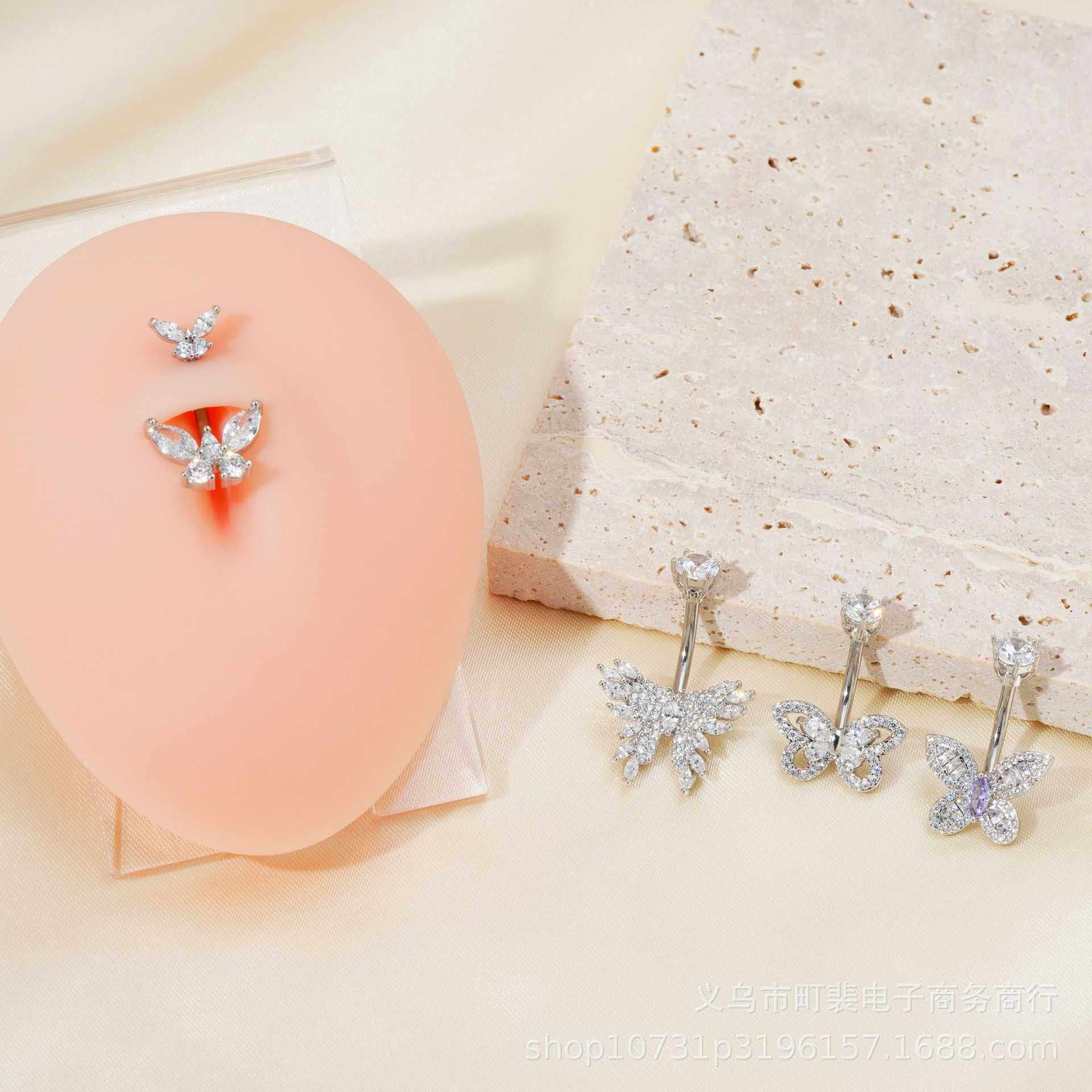 新款肚脐钉欧美穿刺脐饰微镶锆石蝴蝶不锈钢肚脐钉直销,电子元器件市场,其它元器件,淘宝优惠券,粉丝福利购,淘宝优惠卷