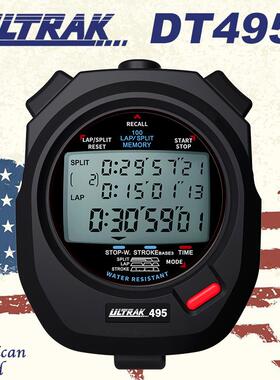 电子秒表DT495A定尔志ULTRAK奥赛克100道3排显示计时器田径训练