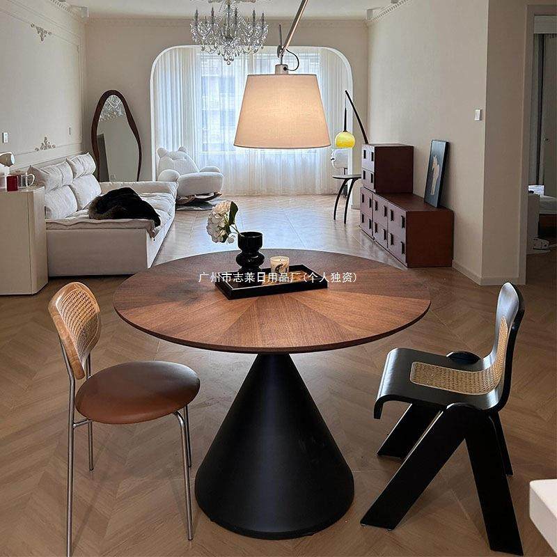 中拼花圆形餐桌组合小户型圆桌实木法式设计师新款古风饭桌椅家用,鲜花速递/花卉仿真/绿植园艺,割草机/草坪机,淘宝优惠券,粉丝福利购,淘宝优惠卷