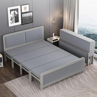 折叠床家用双人床简易午休出租屋成人木板床卧室拼接单人床铁艺床