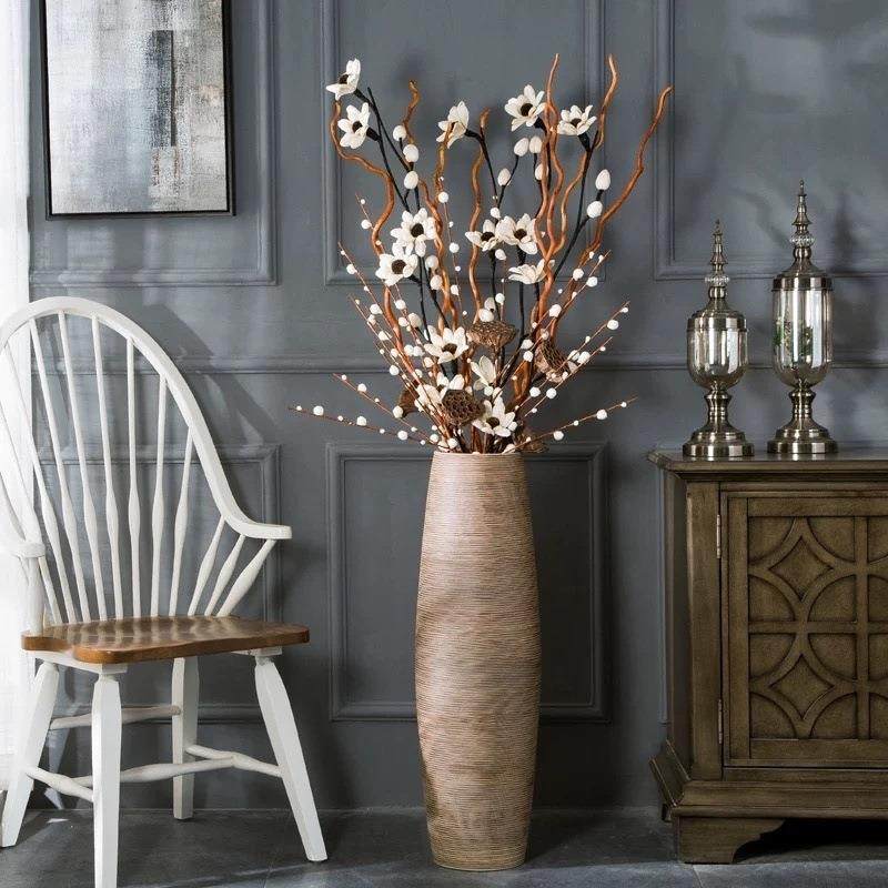 纯手工景德镇落地大花瓶现代简约复古欧式酒店插花水培客厅陶瓷瓶,鲜花速递/花卉仿真/绿植园艺,割草机/草坪机,淘宝优惠券,粉丝福利购,淘宝优惠卷