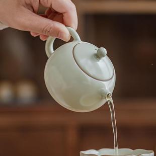 窑壶茶家用瓷ZH81600泡茶器功夫过滤汝单壶泡陶茶壶小茶壶西施壶