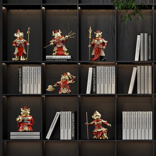 龙年十二生肖守护神摆件全套乔迁新居礼品中式新房装饰品生日礼物