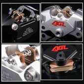 AGL小牛九号雅迪国标电动车改装 前后碟刹直上大螃蟹卡钳下泵刹车