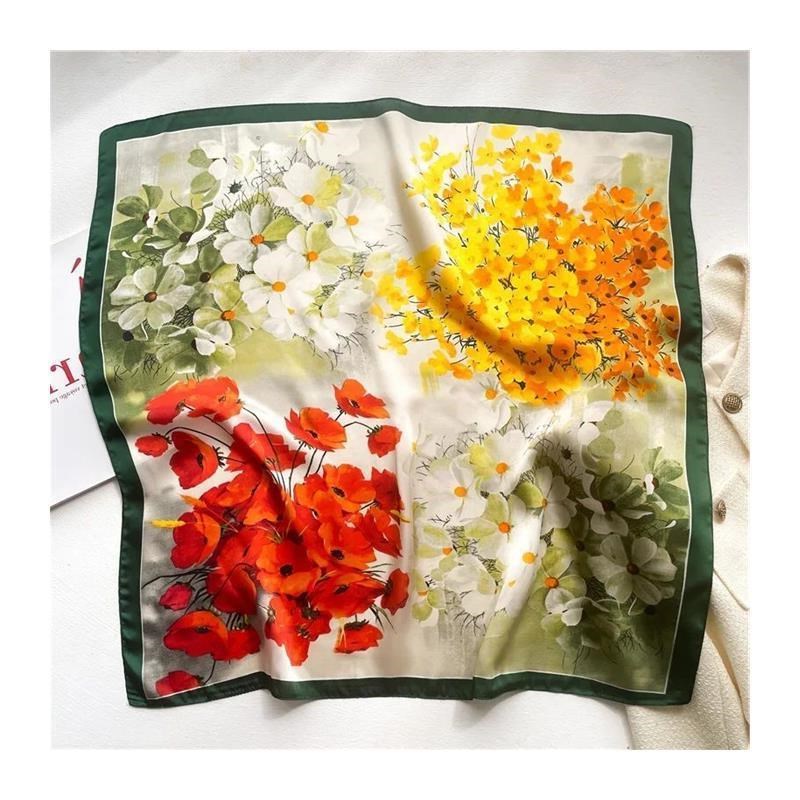 2023 Beach Square Scarf fvor Women Summer Hair Bands Ribbon