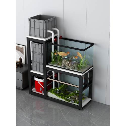 高低鱼缸架超强承重鱼缸底座底架双层落地鱼缸柜组合鱼缸专用架子