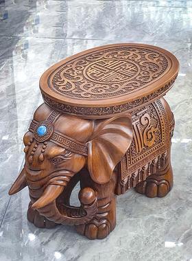 大象凳装饰品地板到天花板客厅换鞋凳家门咖啡桌凳创意动物凳雕刻