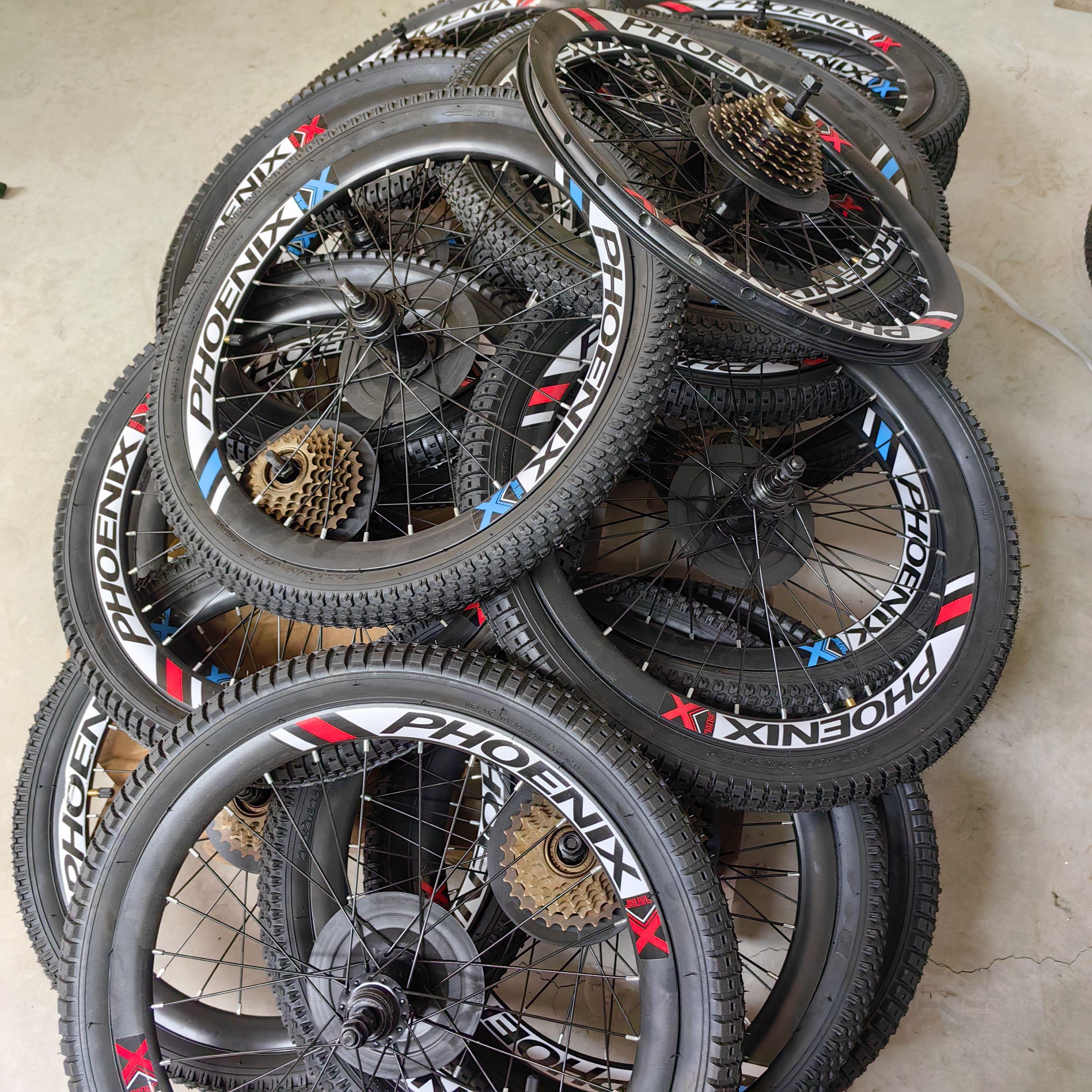 20英寸山盘式制动轮组与内外轮胎前轮轮毂后轮毂