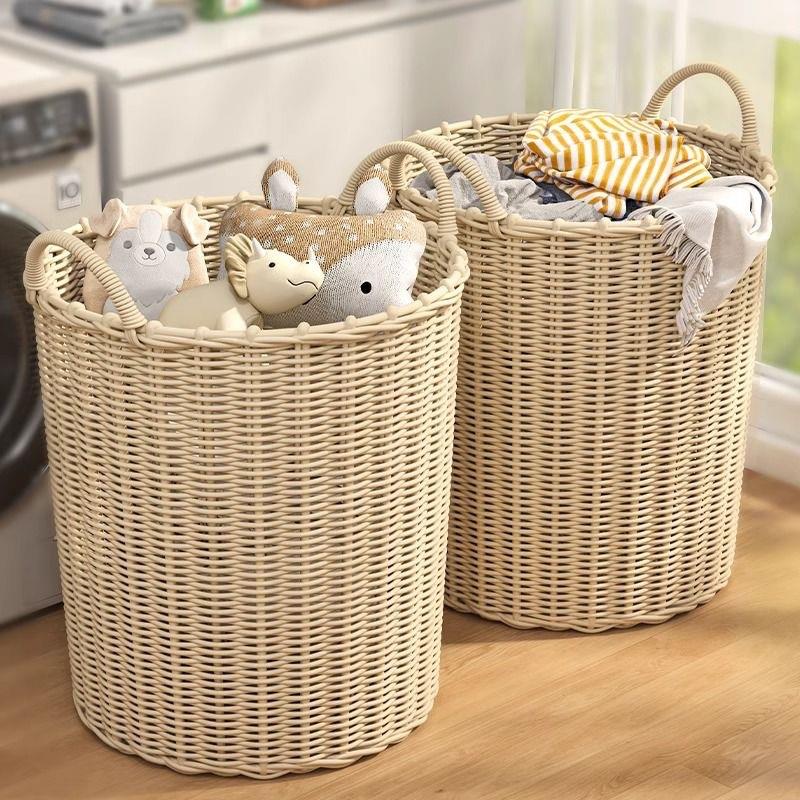 浴室脏衣篓家用大容量衣服收纳筐手工编织篮晒衣收衣篮换衣篮筐