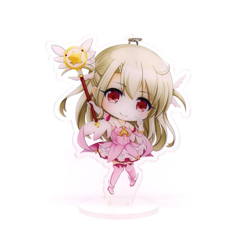 动漫周边 FATE 尼禄 sabre 伊莉雅 美游亚克力双面立牌钥匙扣