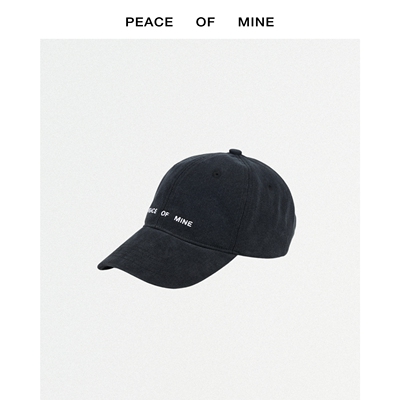 PEACE OF MINE｜独家定制高品质自然水洗黑牛简约棒球帽