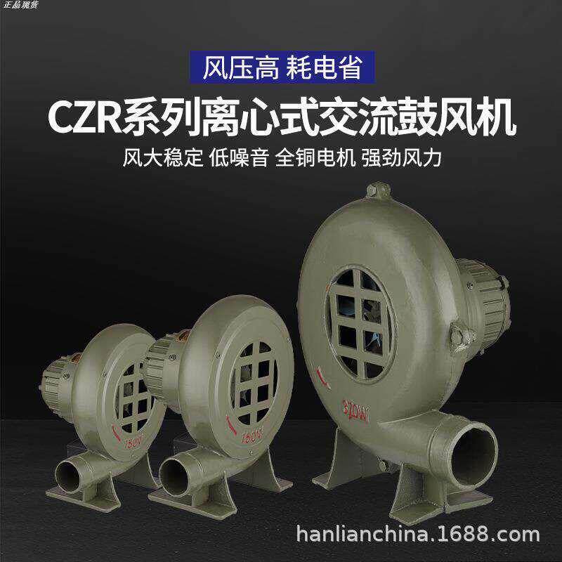 220V风机家用大功率强力烧烤助燃吹碳柴火炉用吹风机迷你小鼓风机