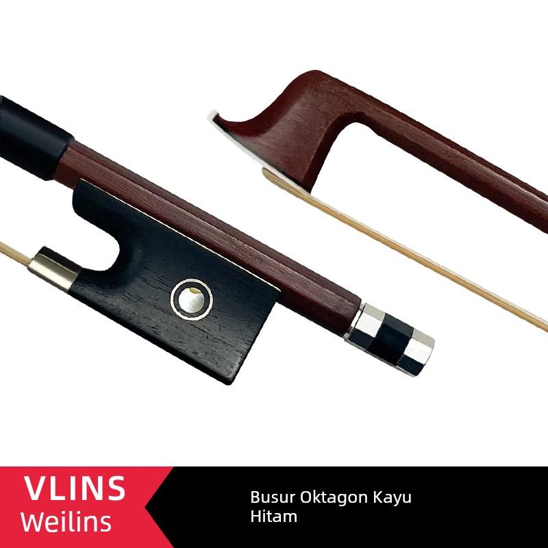 VLINS薇琳斯小提琴琴弓八角弓纯马毛考级练习演奏级巴西木专业