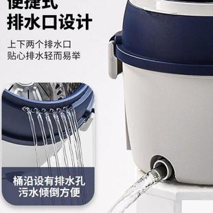 德国ZP免手洗拖把自拧水旋转一拖净地家用单桶圆形拖布拖地神器