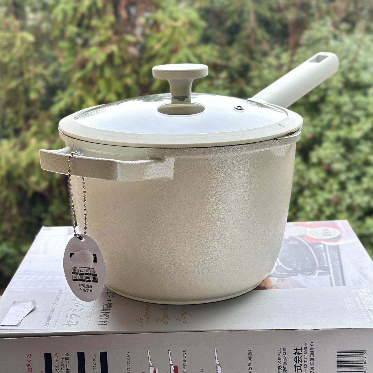 虞妈妈 出外贸 加高14CM 20CM大容量深型陶瓷不粘锅奶锅 小汤锅