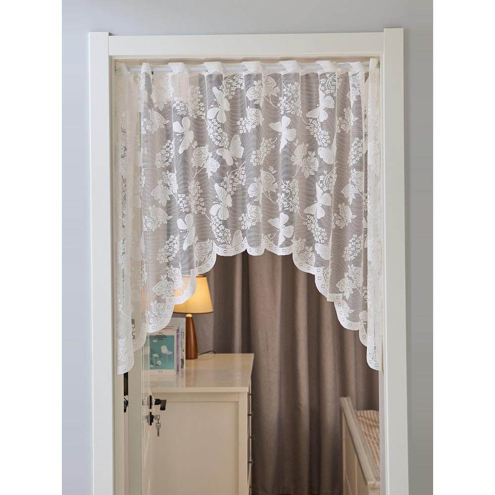 法式半帘蕾丝三角帘装饰帘窗帘弧形纱帘厨房卧室帘门帘弧形帘新款,居家布艺,门帘,淘宝优惠券,粉丝福利购,淘宝优惠卷