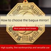 纯铜八卦镜凸镜门口凹镜太极镜大门窗户阳台对门铜镜铜凸面镜子a