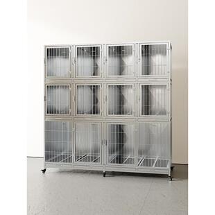不锈钢狗笼多层宠物住院笼组合展示笼猫笼宠物寄养笼展示笼母笼