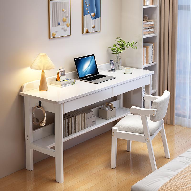 实木窄书桌40/50cm宽小户型学习书桌办公桌家用电脑桌子卧室