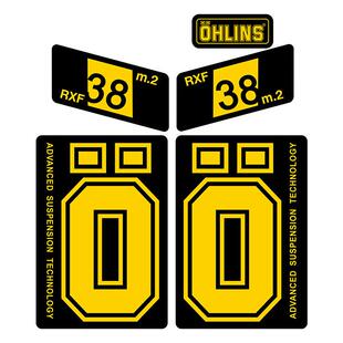 山地自行车前叉贴纸奥林斯Ohlins RXF38 m.2 避震改色贴纸涂装贴