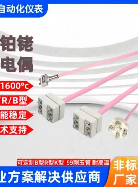 小铂铑热电偶S/B/R型耐高温马弗炉电热偶WRP-100温度感测器工业