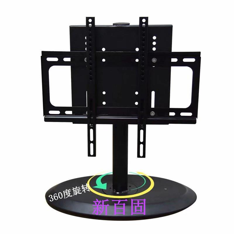 液晶电视360度旋转架通用底座电视旋转底座支架无需打孔管内藏线