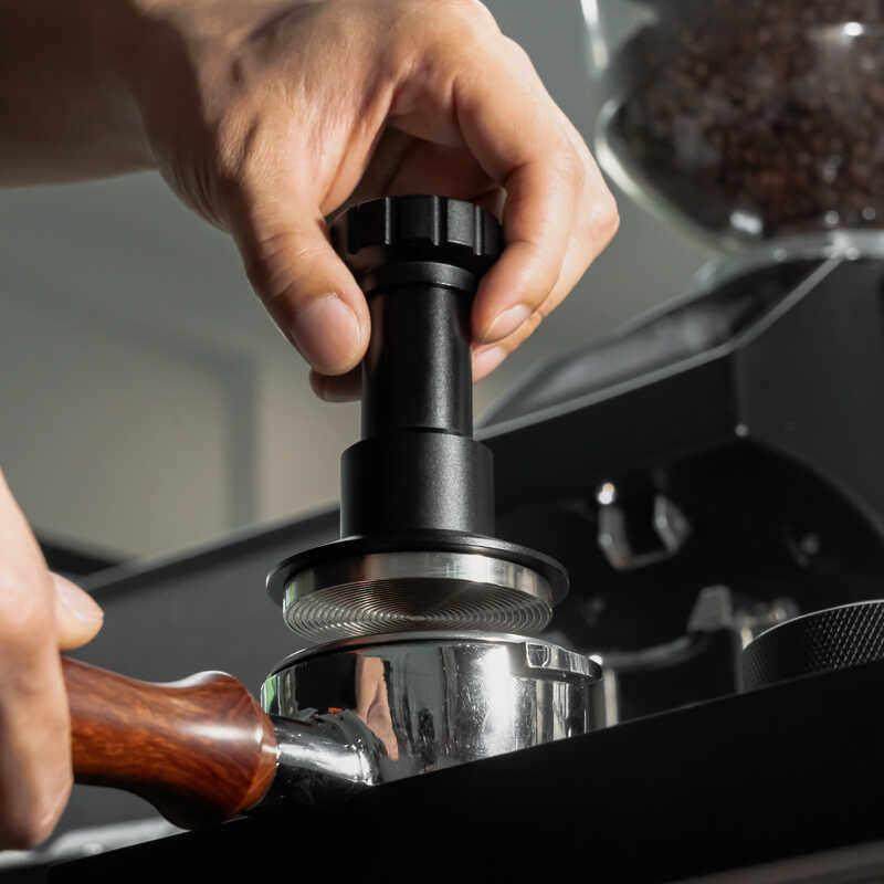 咖啡冲击粉锤恒定压力咖啡压粉器螺纹底弹力填压器58mm平衡压粉