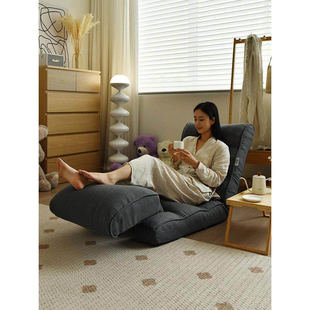 Kino折叠式沙发床腰部保护器久坐客厅卧室豆袋小公寓午睡家单人躺