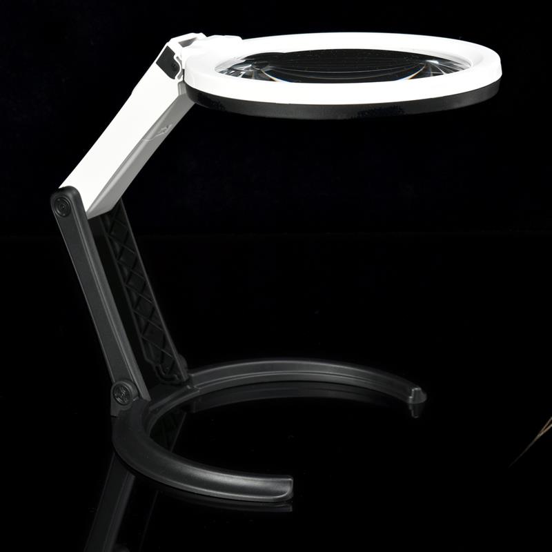 6至10次插入式可折叠桌面修覆阅读放大镜与Led光手持放大镜