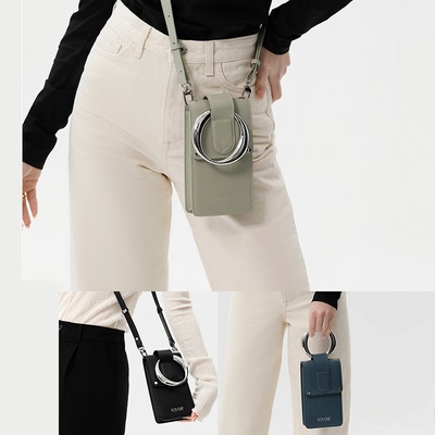 BobOre真皮手机包时尚百搭小众