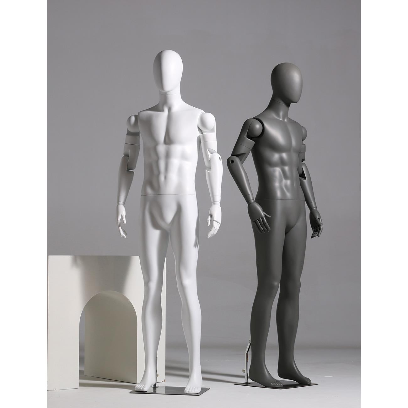 男全身模特道具 活动手关节人台运动商务人体模型橱窗服装展示架