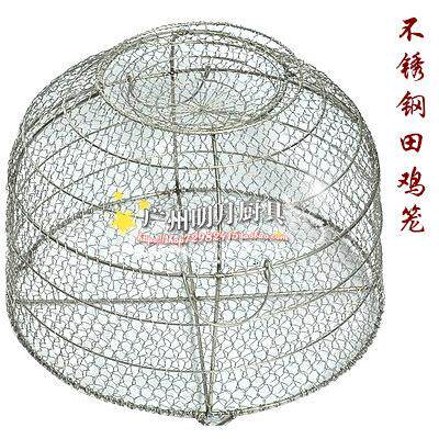 专业装田鸡青蛙笼宠物笼铁丝笼小型鸡笼编织不锈钢笼子圆形铁网笼