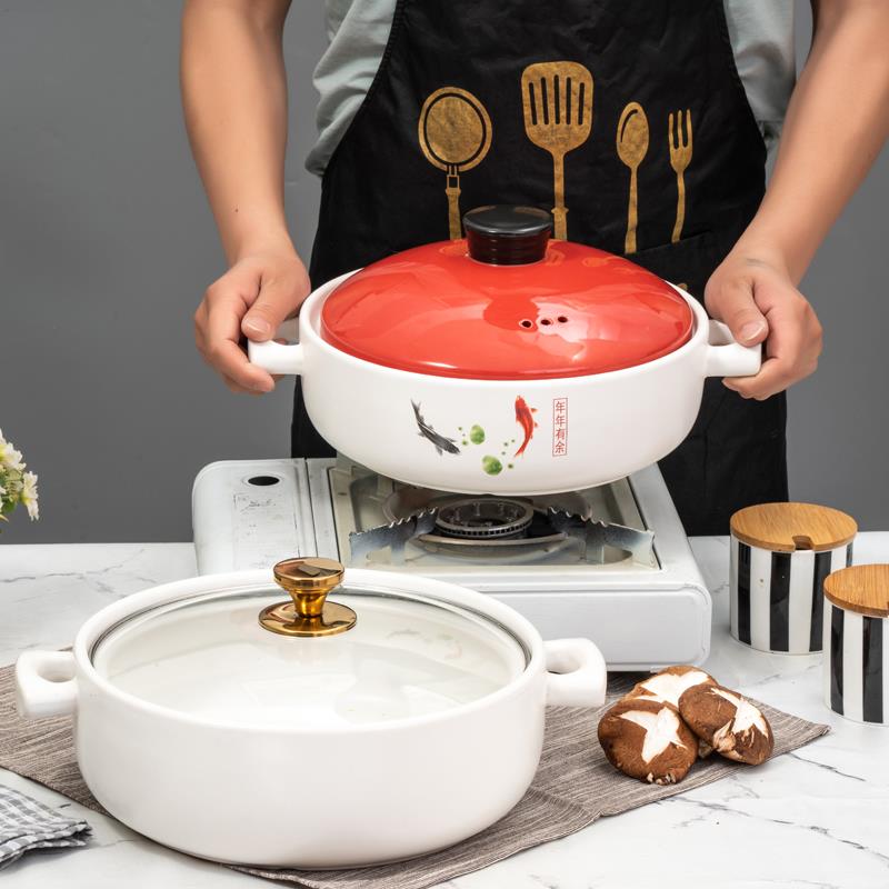 砂锅炖锅干烧商用大号猪肚鸡火锅饭店耐高温陶瓷大容量酸菜鱼石锅