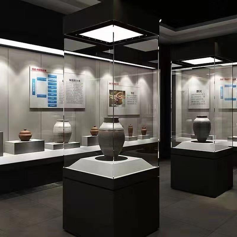 博物馆高端玻璃展示柜珠宝玉器展览柜样品柜产品模型多功能陈列柜