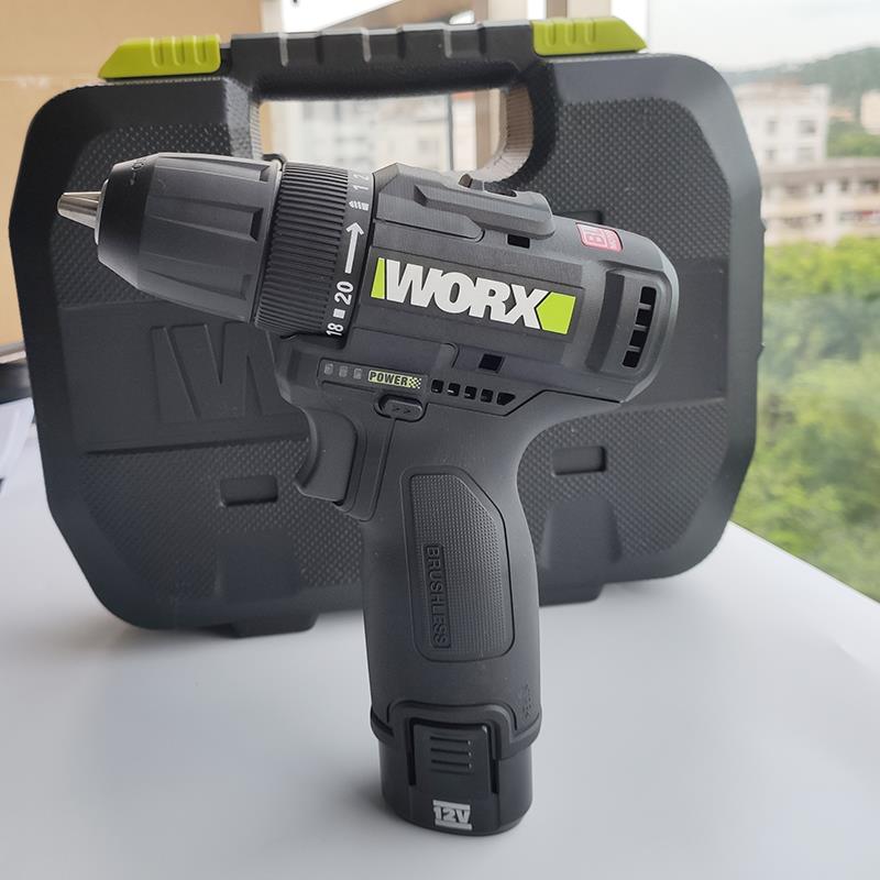 威克士WE210无刷电钻WORX手电钻充电式电动螺丝批起子机WU130冲击