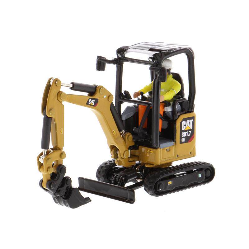 DM 1:50 CAT301.7 CR 卡特彼勒小液压挖掘机带工具合金模型 85597