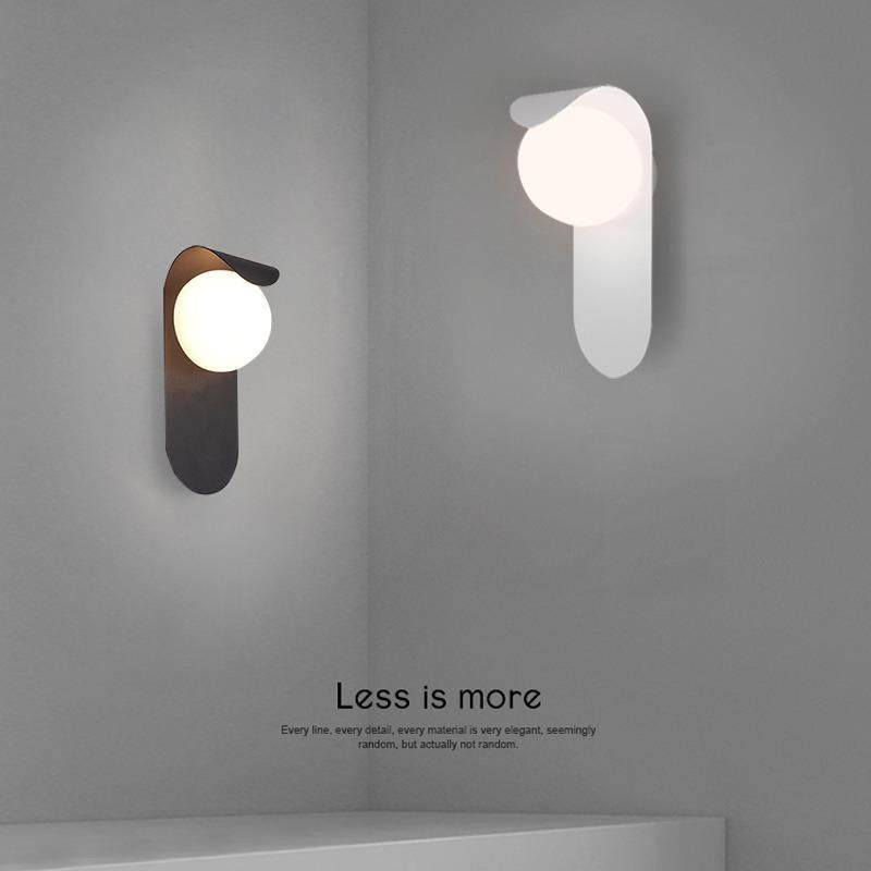 北欧玻璃卧室床头壁灯客厅沙发旁样板房间楼梯过道背景墙装饰壁灯